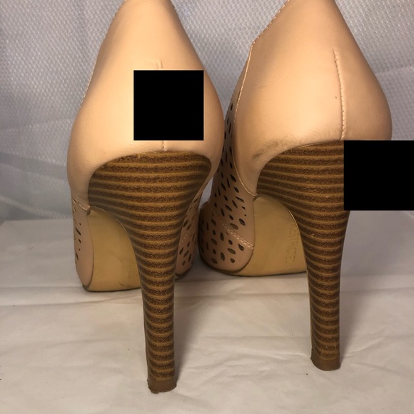 Restricted Laser Cut Long Island Heels, Blush/Nude - Picture 4 of 8
